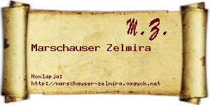 Marschauser Zelmira névjegykártya